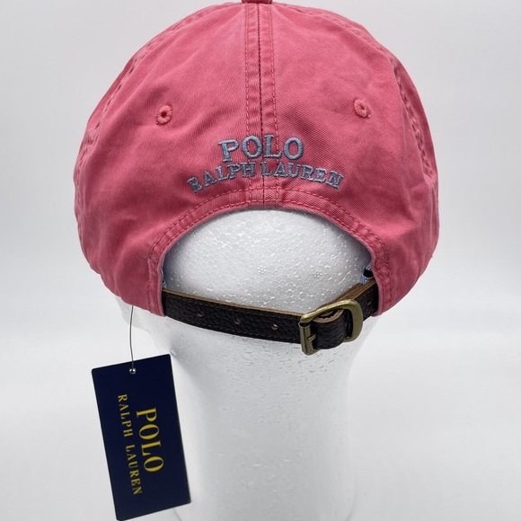 Polo Ralph Lauren Men’s Chino Cap Baseball Hat, Nantucket Red Pony new with tag - Picture 3 of 3